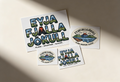 Eyjafjallajökull Sticker Set | 4 Stickers | Iceland Souvenir