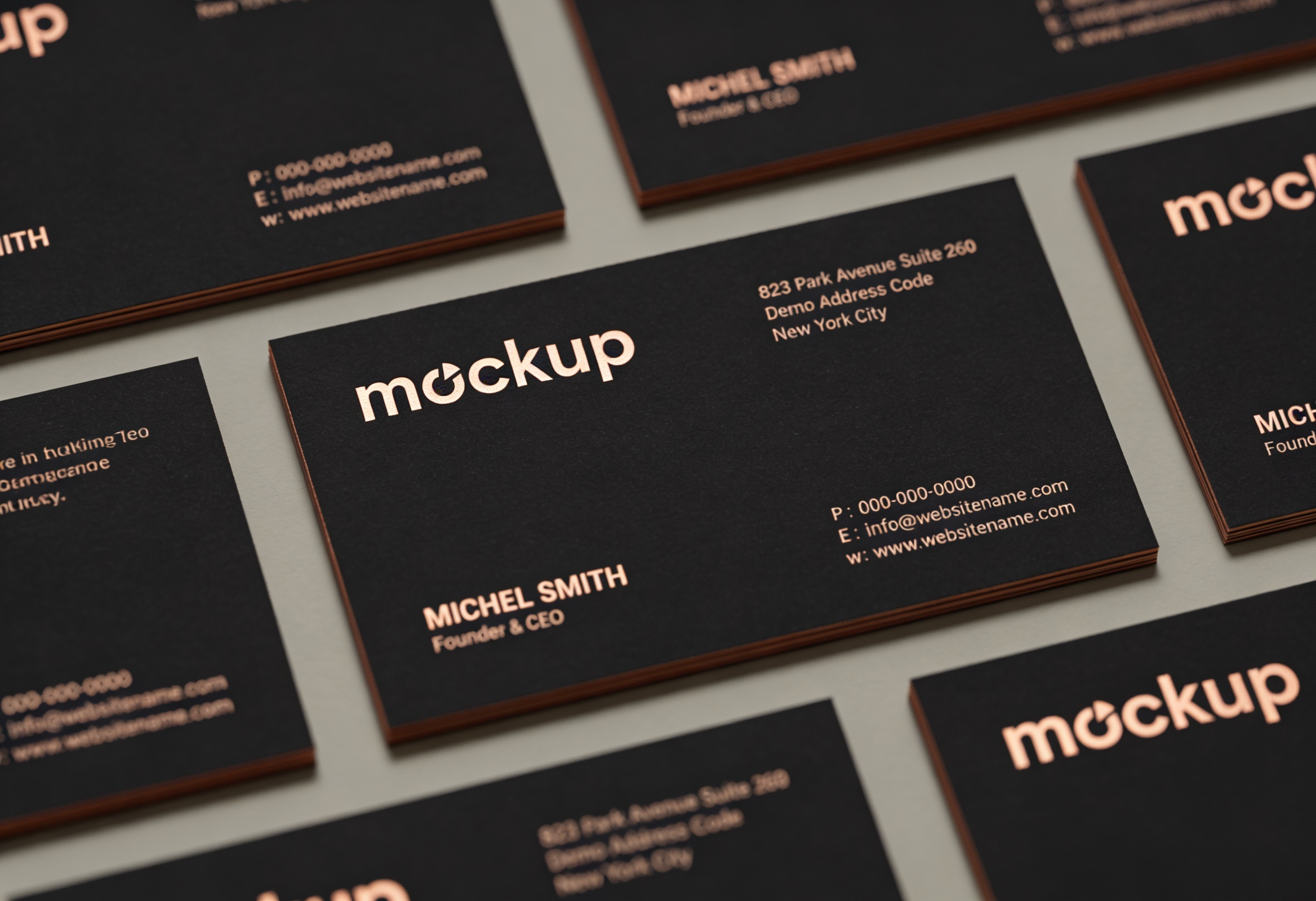 Custom business card design mockup - personalized professional print-ready digital files
