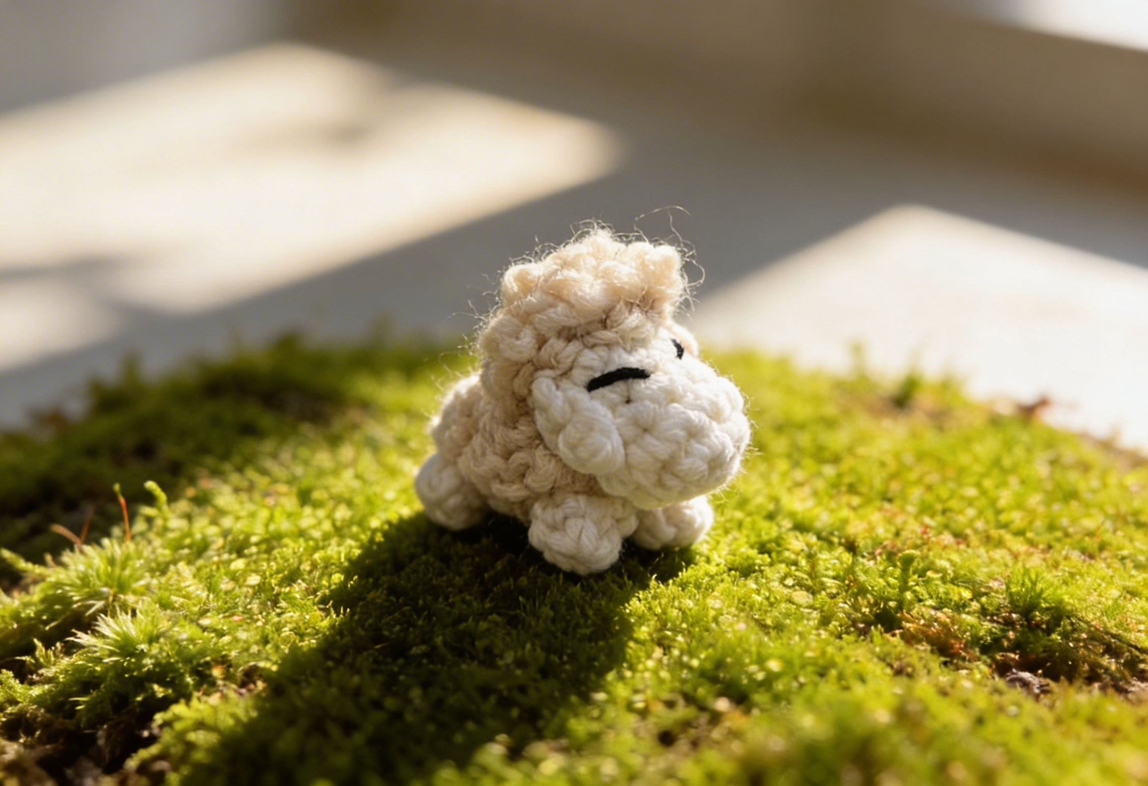 Tiny Icelandic Sheep - Mini Crochet Figurine