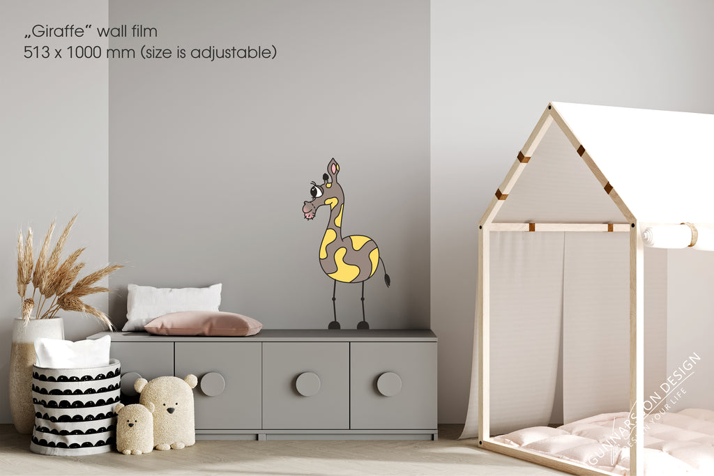 Cute Giraffe Wall Decal – Kids SVG