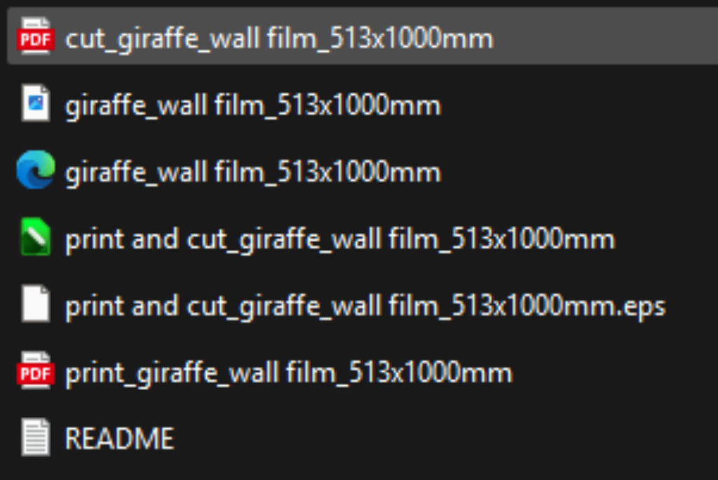 Cute Giraffe Wall Decal – Kids SVG