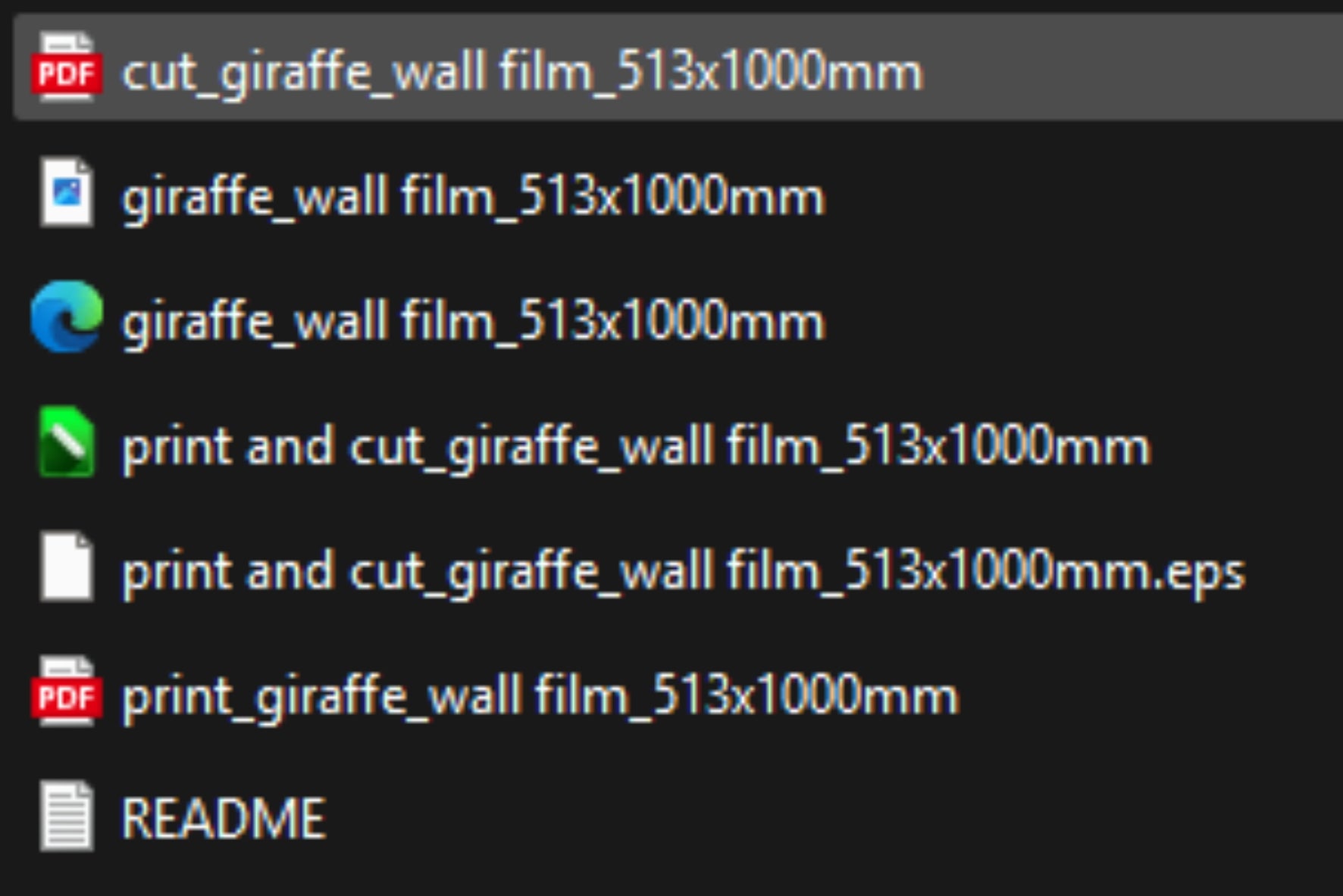 Cute Giraffe Wall Decal – Kids SVG