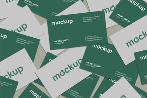 Custom business card design mockup - personalized professional print-ready digital files
